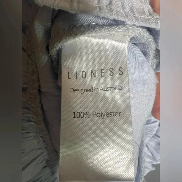 Lioness Keep on Rising Ruched Mini Dress in Sky Blue.  Size Small - Picture 7 of 7